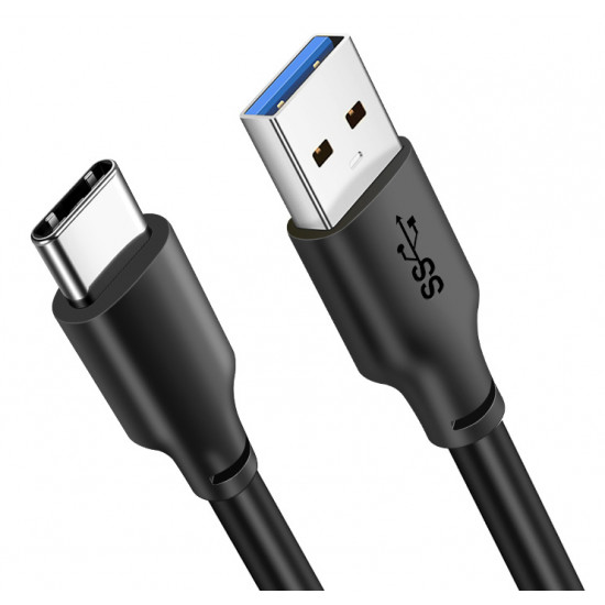 CABLETIME καλώδιο USB-C σε USB CMAMN, 3A, 5Gbps, 0.25m, μαύρο