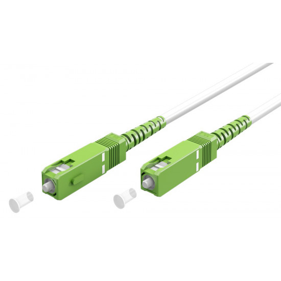 GOOBAY καλώδιο οπτικής ίνας SC-APC 59604, Singlemode OS2, 20m, λευκό