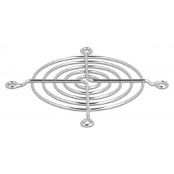 DELOCK σχάρα για 80mm ανεμιστήρα 67306, μεταλλική, ασημί