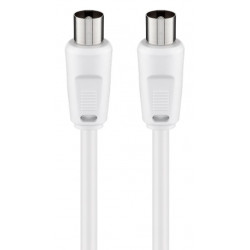 GOOBAY καλώδιο κεραίας αρσενικό 68149, <70dB, CCS, 5m, λευκό