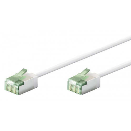 GOOBAY καλώδιο δικτύου 74363, CAT 8.1 U/FTP, ultra slim, copper, 2000MHz, 5m, λευκό