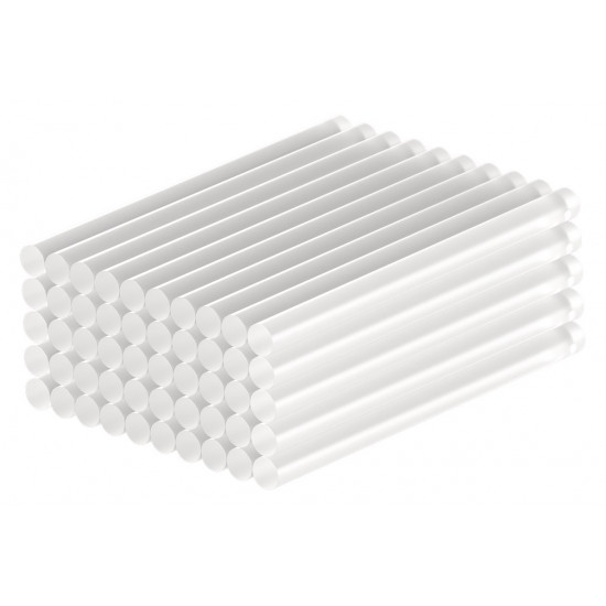 GOOBAY ράβδοι σιλικόνης 77851, Φ7mm x 100mm, διάφανο, 50τμχ