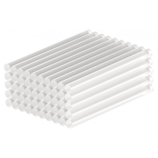 GOOBAY ράβδοι σιλικόνης 77853, Φ11mm x 200mm, διάφανο, 50τμχ
