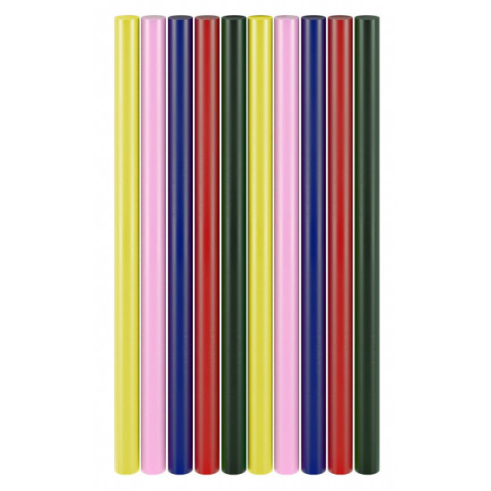 GOOBAY ράβδοι σιλικόνης 77856, Φ11mm x 200mm, διάφορα χρώματα, 10τμχ
