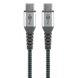 GOOBAY καλώδιο USB-C 79559, 60W, 480Mbps, 0.15m, μαύρο