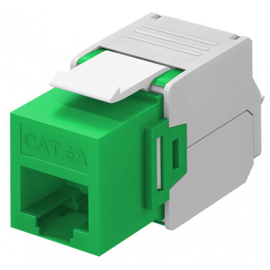 GOOBAY Keystone module RJ45 CAT 6A 90687, UTP, πράσινο
