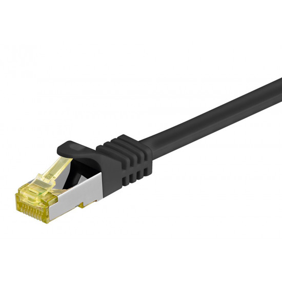 GOOBAY καλώδιο δικτύου 91572, CAT 7 S/FTP, copper, 500MHz, 0.25m, μαύρο