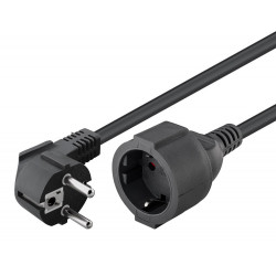 GOOBAY μπαλαντέζα προέκταση ρεύματος 94700, schuko, 3x 1.5mm², 2m, μαύρη