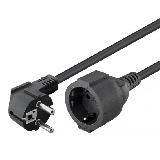 GOOBAY μπαλαντέζα προέκταση ρεύματος 94700, schuko, 3x 1.5mm², 2m, μαύρη