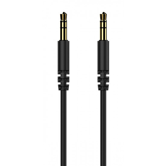 CELEBRAT καλώδιο ήχου 3.5mm AU-01, AUX, 1m, μαύρο