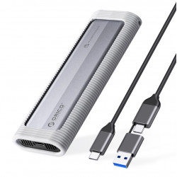 ORICO θήκη για M.2 NVME/NGFF SSD AXM2S-G2, 10Gbps, tool free, γκρι