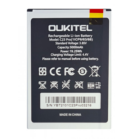 OUKITEL μπαταρία για smartphone C23 Pro