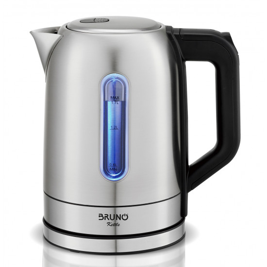 BRUNO βραστήρας νερού BRN-0213, ανοξείδωτος, 1.7L, 2200W, inox