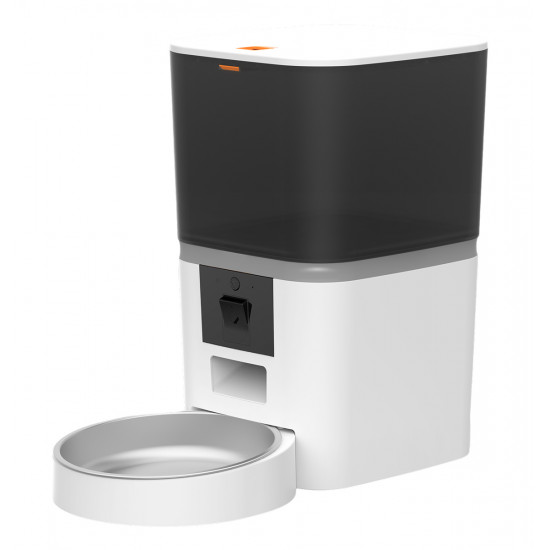 BRUNO smart ταΐστρα κατοικίδιων BRN-0237, κάμερα 2MP με night vision, 6L, WiFi, λευκή