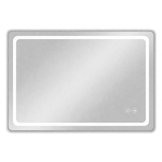 BRUNO καθρέφτης μπάνιου LED BRN-0285, οριζόντιος & κάθετος, 24W, 60x80cm, IP67