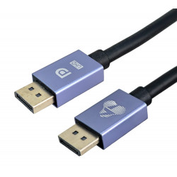 POWERTECH καλώδιο DisplayPort CAB-DP071, 8K/60Hz, 48 Gbps, 1m, μαύρο
