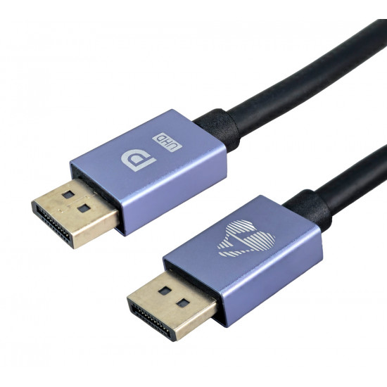 POWERTECH καλώδιο DisplayPort CAB-DP072, 8K/60Hz, 48 Gbps, 1.5m, μαύρο