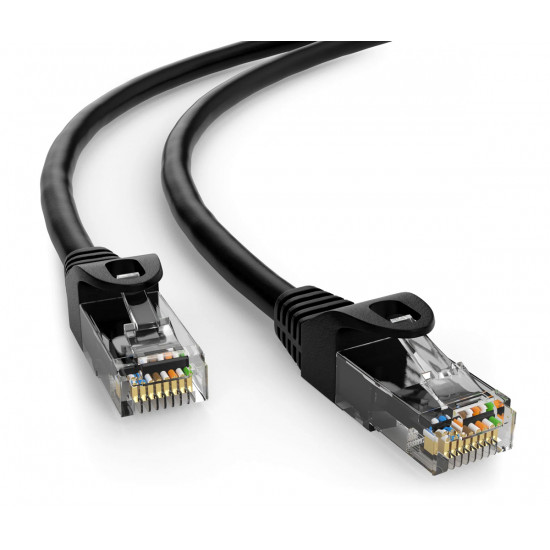 POWERTECH καλώδιο δικτύου CAB-N412, Cat 6 U/UTP, CCA, 250Hz, 50m, μαύρο