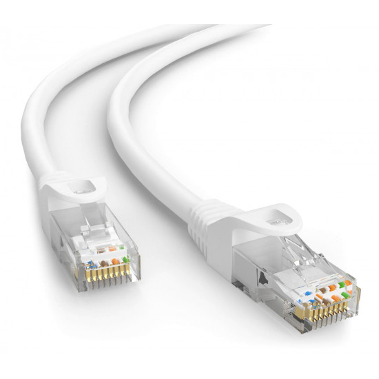 POWERTECH καλώδιο δικτύου CAB-N455, Cat 5e U/UTP, CCA, 100Hz, 1.5m, λευκό