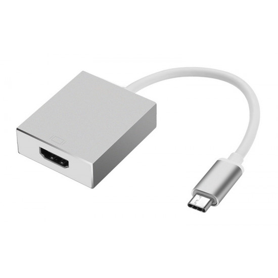 POWERTECH αντάπτορας USB-C σε HDMI CAB-UC006, 4K/30Hz, γκρι