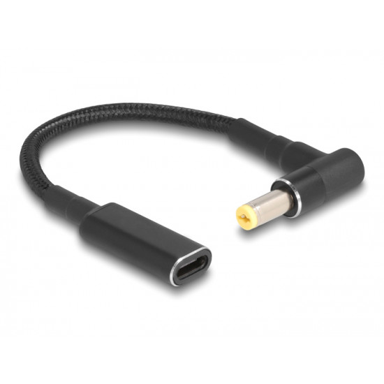 POWERTECH αντάπτορας τροφοδοσίας laptop CAB-UC070, USB-C σε Acer 5.5x1.7mm, μαύρος