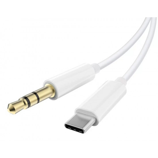 POWERTECH καλώδιο USB-C σε 3.5mm CAB-UC093, 1m, λευκό