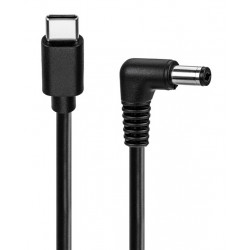 POWERTECH καλώδιο τροφοδοσίας USB-C σε DC CAB-UC096, 5.5x2.5mm, 1m, μαύρο