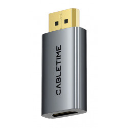 CABLETIME αντάπτορας DisplayPort σε HDMI CT-DMHF4K-AG6, 4K/60Hz, γκρι