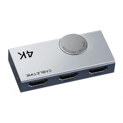 CABLETIME HDMI switch CT-HS4K2-AG, 2 σε 1, 4K/60Hz, bi-directional, γκρι