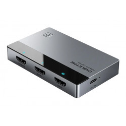 CABLETIME HDMI splitter CT-HSP4K2-AG, 1 σε 2, 4K/60Hz, uni-directional, γκρι