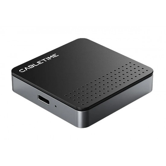 CABLETIME θήκη για M.2 NVME SSD CT-SSD04-AG, μαγνητική, 10Gbps, γκρι