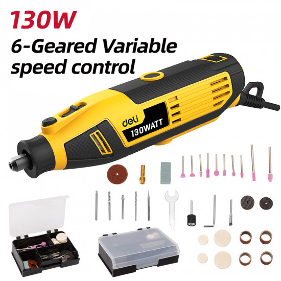 DELI περιστροφικό πολυεργαλείο DL-DM03-E1, 130W έως 32000rpm
