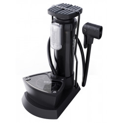 DELI τρόμπα ποδιού DL880003 με μανόμετρο, 140PSI, μαύρη