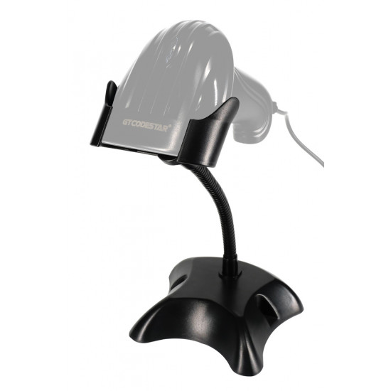 GTCODESTAR βάση για barcode scanner GTC-STAND, εύκαμπτος μεταλλικός βραχίονας, μαύρη