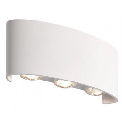 POWERTECH LED φωτιστικό τοίχου HLL-0160, 6W, 4000K, 510lm, IP65, λευκό