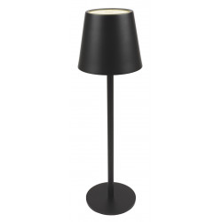 POWERTECH LED επιτραπέζιο φωτιστικό HLL-0193, ρυθμιζόμενο, επαναφορτιζόμενο, μαύρο