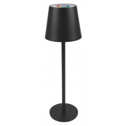 POWERTECH LED επιτραπέζιο φωτιστικό HLL-0195, RGB, ρυθμιζόμενο, επαναφορτιζόμενο, μαύρο