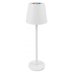 POWERTECH LED επιτραπέζιο φωτιστικό HLL-0196, RGB, ρυθμιζόμενο, επαναφορτιζόμενο, λευκό