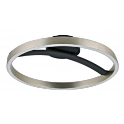 POWERTECH LED φωτιστικό οροφής HLL-0200, 29W, 4000K, Φ38x10cm, ασημί/μαύρο