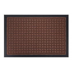 HOME USE πατάκι εισόδου HUH-0211, αντιολισθητικό, 60x40cm, 5mm πάχος, καφέ