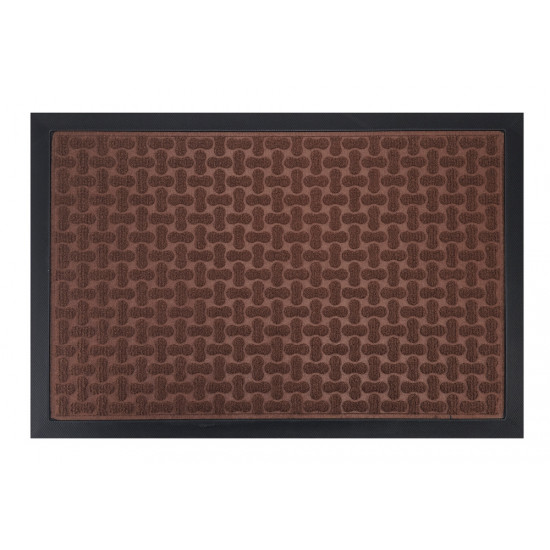 HOME USE πατάκι εισόδου HUH-0211, αντιολισθητικό, 60x40cm, 5mm πάχος, καφέ