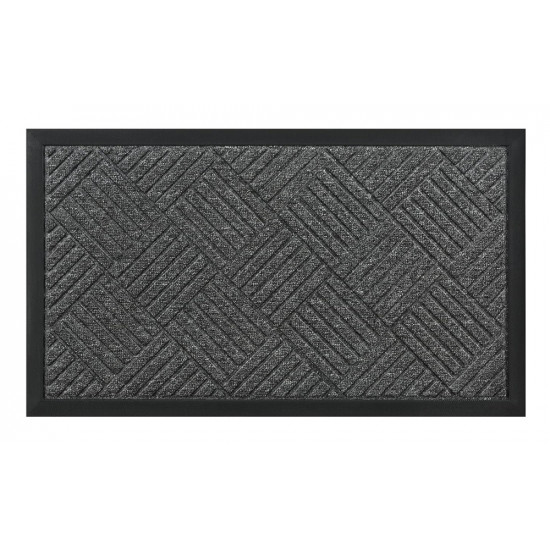 HOME USE πατάκι εισόδου HUH-0212, αντιολισθητικό, 60x40cm, 5mm πάχος, γκρι