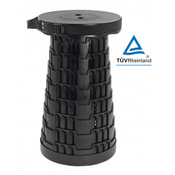 HOME USE πτυσσόμενο καρεκλάκι HUH-0230, αντοχή έως 250kg, 25.5x45cm, μαύρο