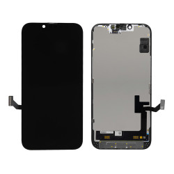 TW INCELL LCD για iPhone 14, camera-sensor ring, earmesh, μαύρη