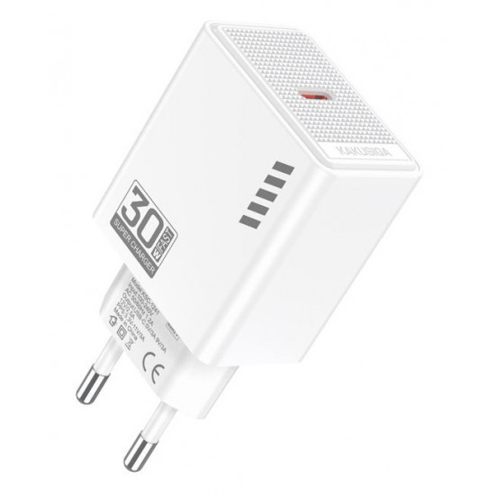 KAKUSIGA φορτιστής τοίχου KSC-1241, USB-C, 30W, λευκός