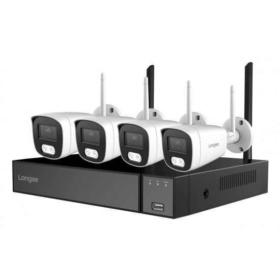 LONGSE NVR καταγραφικό με 4 κάμερες LW5MC84B1, WiFi, 5MP, 8 κανάλια