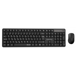 POWERTECH set ασύρματο ποντίκι & πληκτρολόγιο PT-1541, 2.4GHz, αθόρυβο, μαύρο