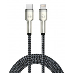 POWERTECH καλώδιο Lightning σε USB-C PTR-0200, PD 27W, 480Mbps, 1m, μαύρο/γκρι