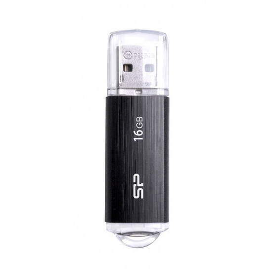 SILICON POWER USB Flash Drive Ultima U02, 16GB, USB 2.0, μαύρο