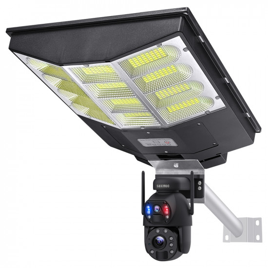 SECTEC smart ηλιακή κάμερα ST-LC598-EU με προβολέα, dual lens, 3MP, 4G, SD, PTZ, IP66